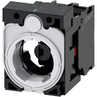 Siemens SIRIUS ACT 3SU15 Series Contact & Light Block, 24 V AC/DC, Red LED Light, 1 NC 3SU1501-1AG20-1CA0
