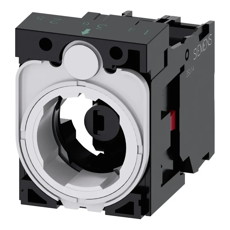 Siemens SIRIUS ACT 3SU15 Series Contact & Light Block, 24 V AC/DC, Red LED Light, 1 NC 3SU1501-1AG20-1CA0