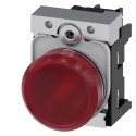 Siemens Panel Mount Red LED Pilot Light, SIRIUS ACT 3SU11 Series, 22 mm Cutout, 24 V AC/DC, IP20, Round 3SU1152-6AA20-1AA0
