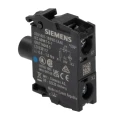 Siemens SIRIUS ACT Series Light Block, 24V AC/DC, Blue LED Illumination, Screw Terminal 3SU1401-1BB50-1AA0