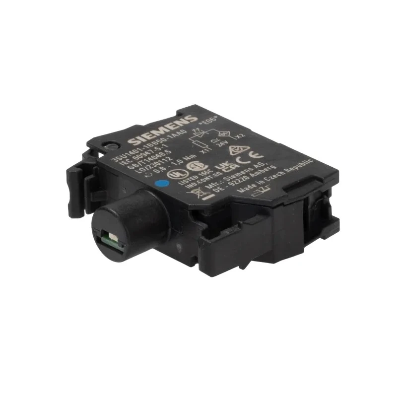 Siemens SIRIUS ACT Series Light Block, 24V AC/DC, Blue LED Illumination, Screw Terminal 3SU1401-1BB50-1AA0