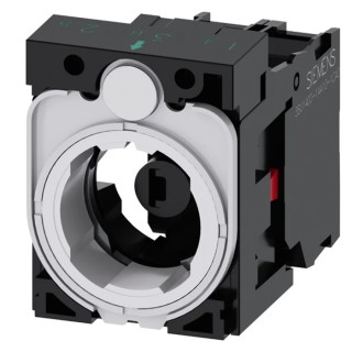Siemens SIRIUS ACT 3SU15 Series Contact & Light Block 24 V AC/DC, White LED, 1 NC 3SU1501-1AG60-1CA0