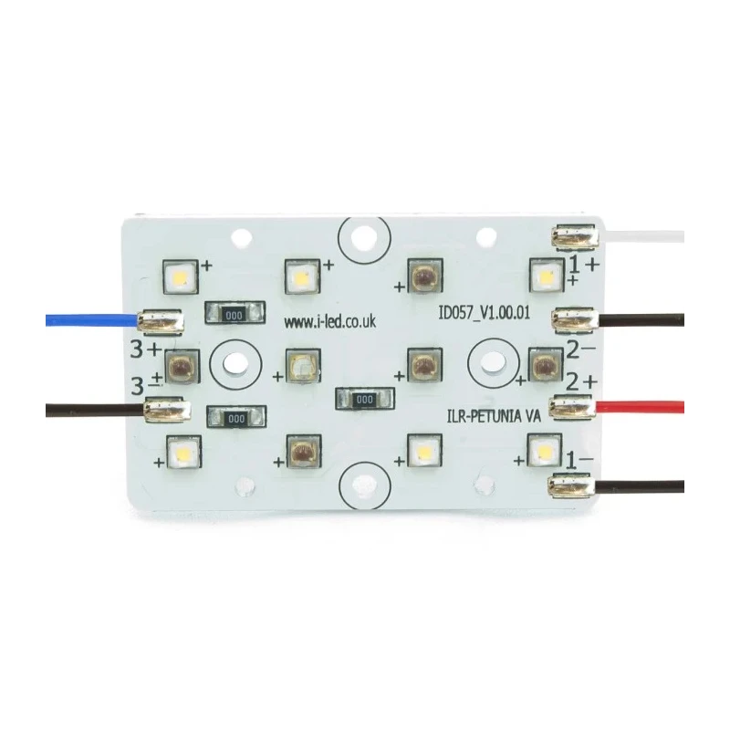 Intelligent LED Solutions Rigid LED Strip Blue, Red, White, 16.2V, 21V, 3000K Colour Temp ILR-OX12-6WM5HR1DB-PC211-W2.