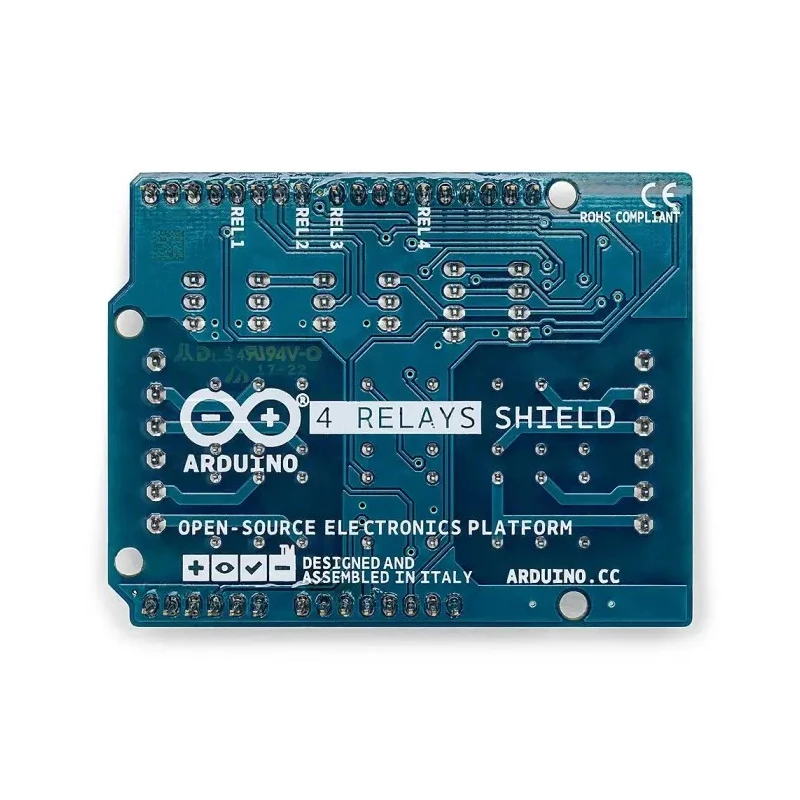 Arduino 4 Relays Shield High Load Power Delivery Arduino Shield 5V 48V A000110