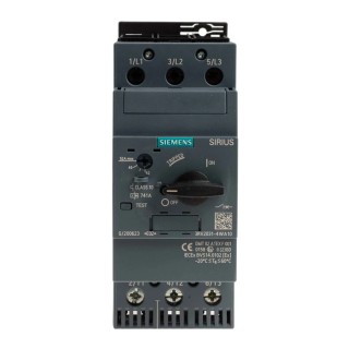 Siemens Motor Protection Circuit Breaker 42, 52A, Magnetic Sensing, 20V to 690V, IP20, 3 Poles, -20°C to 60°C 3RV2031-4WA10