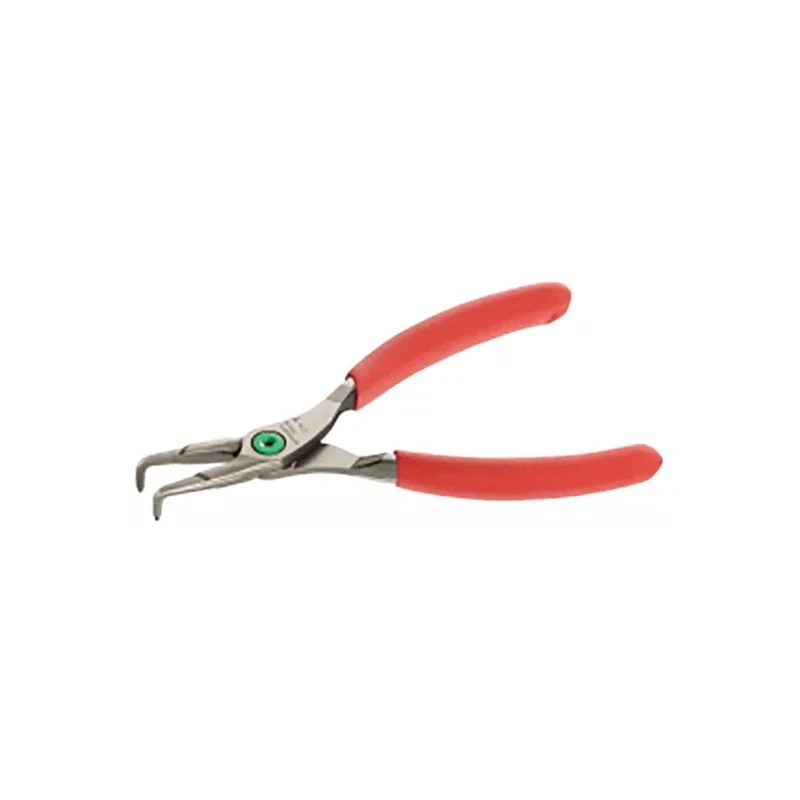 Facom 1-Piece Internal Circlip Plier, 130mm Overall Length, VDE/1000V Approved, ESD Safe, Steel Handle 199A.13