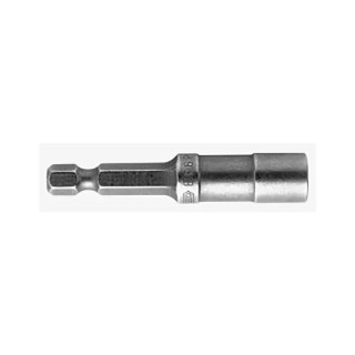 Facom Short Snap Ring Bit Holder Drive 1/4 Inch 6.35 mm, Overall Length 57 mm EF.6P1