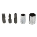 Facom 27-Piece 1/4 in 12 Point Socket & Bit Set RL.NANO112 Chrome Vanadium Steel, Bright Chrome Finish, 152mm Length