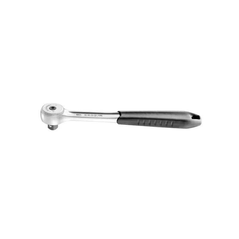 Facom 1/2 in Ratchet with Ratchet Handle Compact Head 260mm Overall Length Chrome Vanadium Steel Satin Chrome Finish S.151B