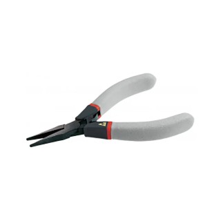 Facom Flat Nose Plier Flat Nose, 125mm Overall, Steel Chrome Finish, Comfort Grip Handle, ESD Safe 420.E