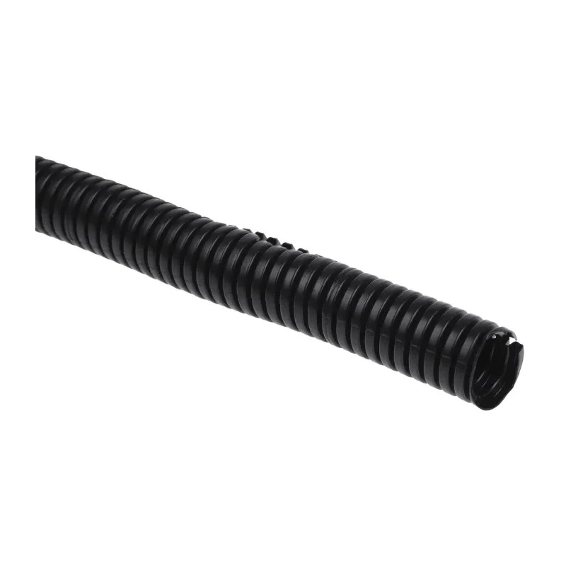 RS PRO 16 mm Nominal Diameter Flexible Split Electrical Plastic Conduit, Uncoated, Black 875-0249