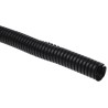 RS PRO 16 mm Nominal Diameter Flexible Split Electrical Plastic Conduit, Uncoated, Black 875-0249