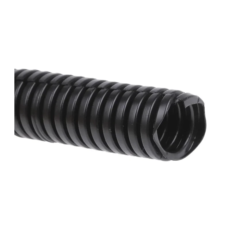 RS PRO 16 mm Nominal Diameter Flexible Split Electrical Plastic Conduit, Uncoated, Black 875-0249