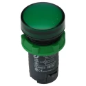 Schneider Electric Panel Mount Green LED Pilot Light, Harmony XB5, 24V ac/dc, 22mm Cutout, IP66, Round XB5EVB3