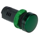 Schneider Electric Panel Mount Green LED Pilot Light, Harmony XB5, 24V ac/dc, 22mm Cutout, IP66, Round XB5EVB3
