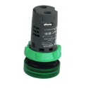 Schneider Electric Panel Mount Green LED Pilot Light, Harmony XB5, 24V ac/dc, 22mm Cutout, IP66, Round XB5EVB3