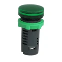 Schneider Electric Panel Mount Green LED Pilot Light, Harmony XB5, 24V ac/dc, 22mm Cutout, IP66, Round XB5EVB3