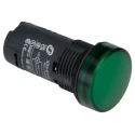 Schneider Electric Panel Mount Green LED Pilot Light Harmony XB5 22 mm Cutout 110V AC 120V AC IP66 Round XB5EVG3