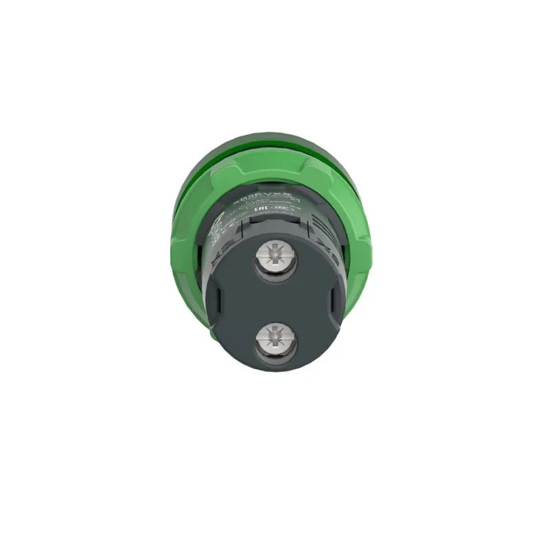 Schneider Electric Panel Mount Green LED Pilot Light Harmony XB5 22 mm Cutout 110V AC 120V AC IP66 Round XB5EVG3