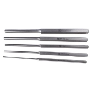RS PRO 5-Piece Parallel Pin Punch Set, Shank Diameters 3 mm to 9.5 mm, Length 205 mm 875-4761