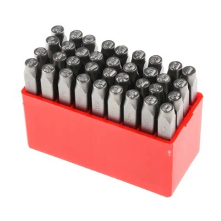 RS Pro 4 mm x 36 Piece Engraving Letter Punch Set, Chrome Vanadium Steel, HRC 58-60 875-4770
