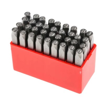 RS Pro 4 mm x 36 Piece Engraving Letter Punch Set, Chrome Vanadium Steel, HRC 58-60 875-4770