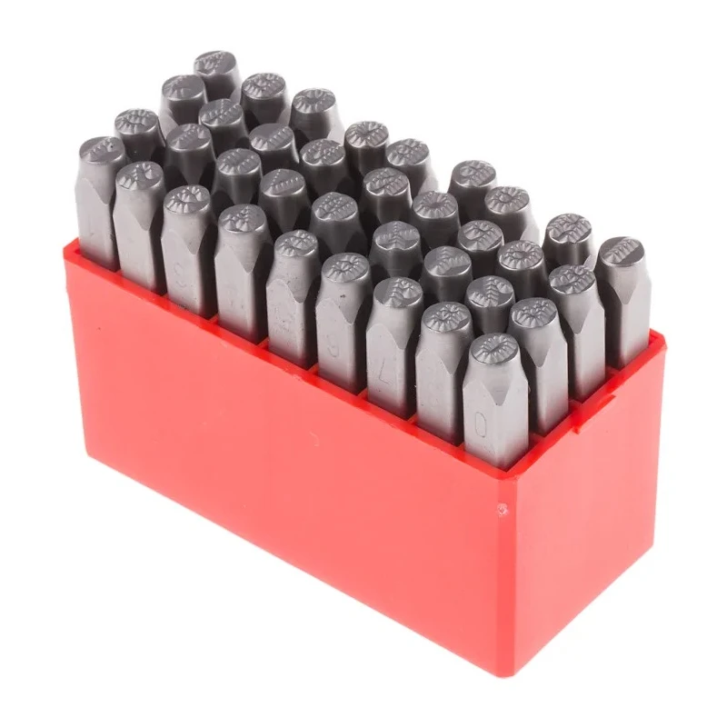 RS Pro 5 mm x 36 Piece Engraving Letter Punch Set, Dot Font Type Module, Chrome Vanadium Steel 875-4774