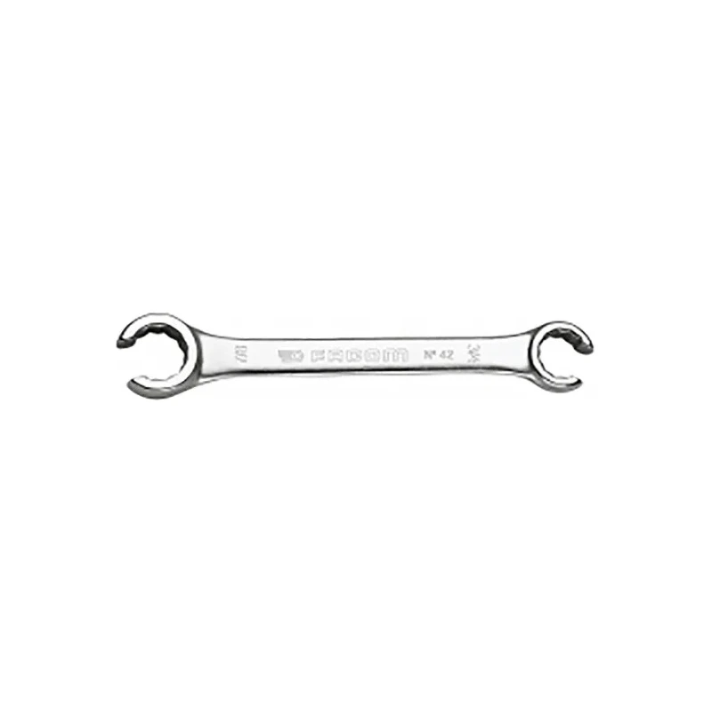 Facom 12-Point Satin Chrome Flare Nut Spanner 9/16 x 5/8 in, 197mm Overall 42.9/16X5/8