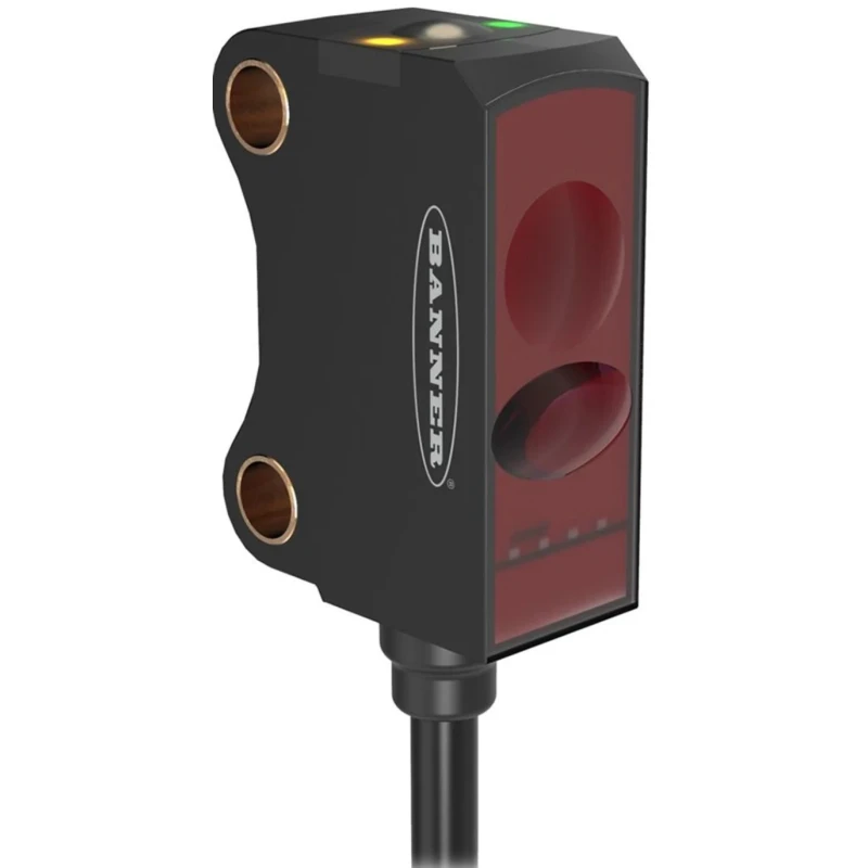 Banner Retroreflective Photoelectric Sensor Rectangular Sensor Detection Range 100 mm to 2 m PNP Output IP67 VS8EAPLLPQ