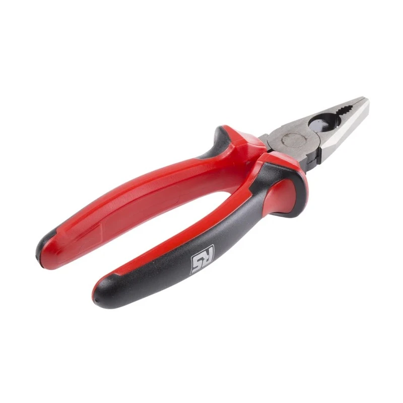 RS PRO 1-Piece Combination Plier Standard, 180mm Overall Length, 30mm Jaw, VDE/1000V Approved, ESD Safe 875-5770