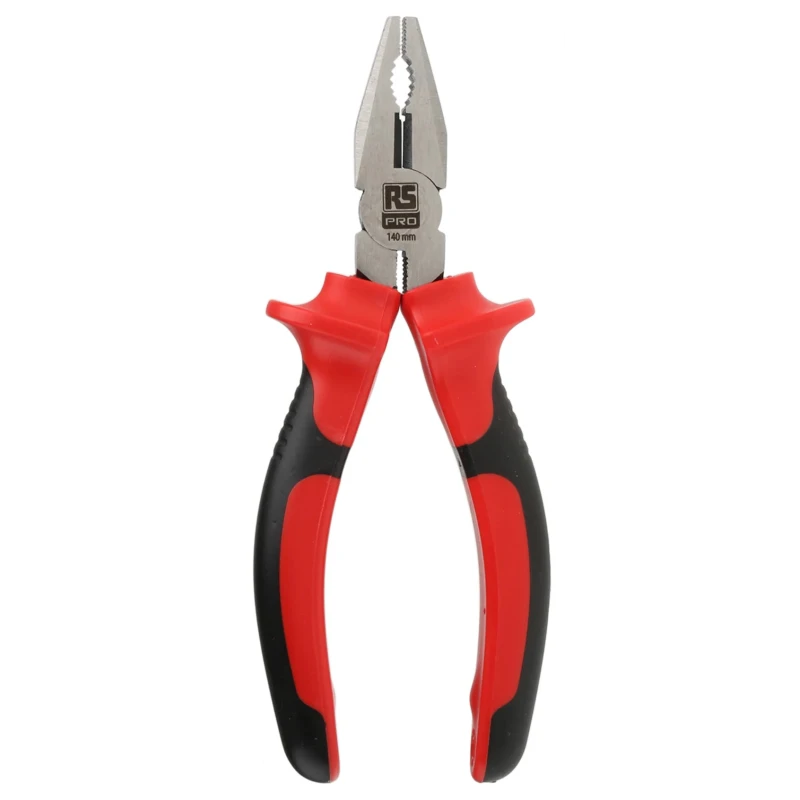 RS PRO Combination Plier Standard 140mm Overall VDE/1000V Approved, 30mm Jaw ESD Safe 875-5767