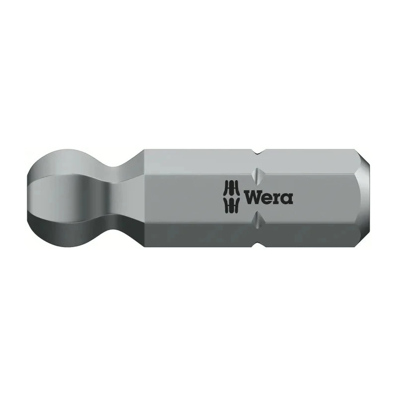 Wera Hex Screwdriver Bit with 0.25 mm Drive Size, 5 mm Head Size, 25 mm Overall Length, Hex Drive 05056356001