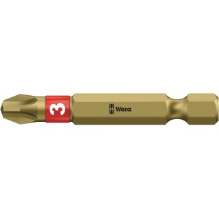Wera Screwdriver Bit Phillips PH3 Size Stainless Steel Chrome Plated 1-Piece 05160896001