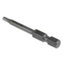 Wera Hex Screwdriver Bit 1/4 in Drive, 2.5 mm Tip Size, Hex Drive Type, 50 mm Overall Length 05059604001