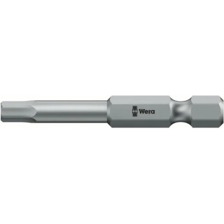 Wera Hexagonal Plus Screwdriver Bit 6.35 mm Drive Size, 5 mm Head Size, 89 mm Overall Length 05059644001