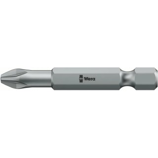 Wera Screwdriver Bit PZ1 Tip Hex Drive Stainless Steel Chrome Plated 1-Piece 05060005001