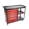 RS PRO 6 Drawer Wheeled Steel Roller Cabinet with Smart-Lock System 1.09m Length 980mm Width 450mm Height 875-5789