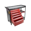 RS PRO 6 Drawer Wheeled Steel Roller Cabinet with Smart-Lock System 1.09m Length 980mm Width 450mm Height 875-5789