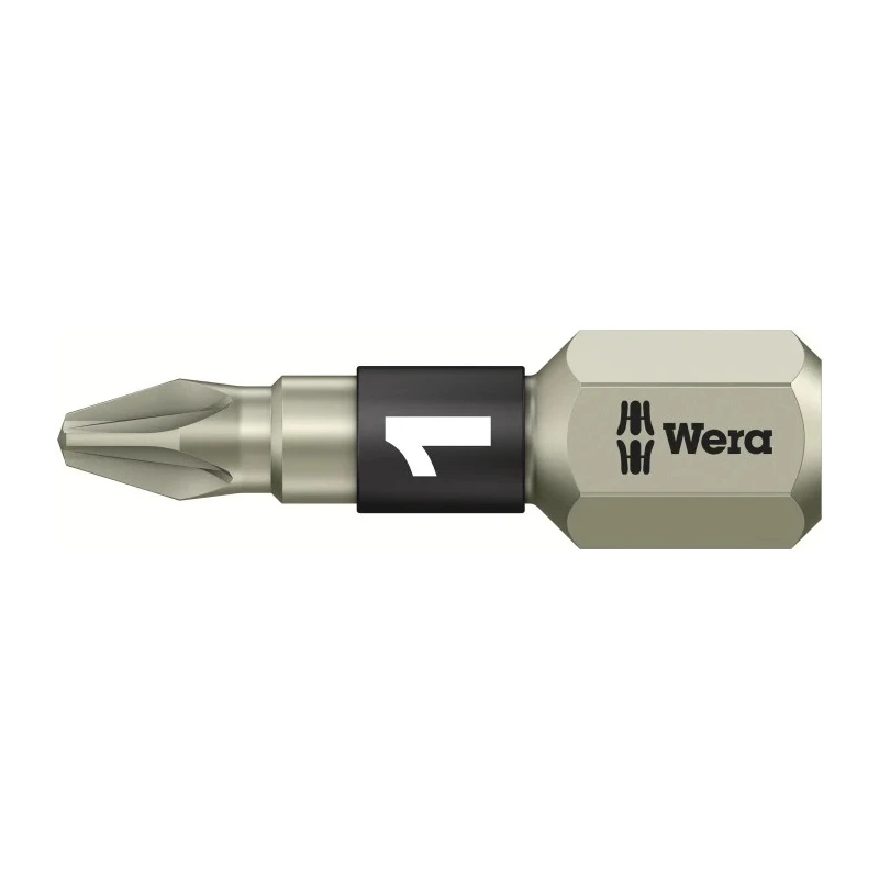 Wera Stainless Steel Screwdriver Bit PZ1 Tip Hex Drive 1-Piece 05071020001