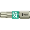 Wera Stainless Steel Screwdriver Bit, T25 Tip, 25 mm Overall Length, 1-Piece 05071035001