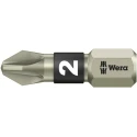 Wera Stainless Steel Screwdriver Bit PZ2 Tip 25 mm Hex Drive 05071021001