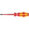 Wera Insulated Screwdriver PH2 Tip 100mm Blade Chrome Plated Stainless Steel VDE 1000V Approved 205mm Overall 05006451001