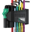 Wera 9-Piece Torx Key Set L Shape Long Arm with Black Laser Finish 05073599001