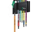 Wera 9-Piece Torx Key Set L Shape Long Arm with Black Laser Finish 05073599001