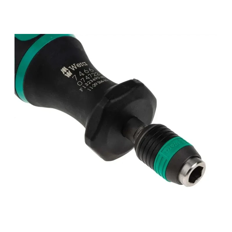 Wera Preset Torque Screwdriver, 11 Nm Torque Range, 1/4 in Drive, ±6 % Accuracy 05078675001