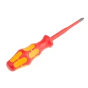 Wera Insulated Screwdriver PH2 Tip 100 mm Blade Chrome Plated Stainless Steel VDE 1000V Approved 205mm Overall 05006456001