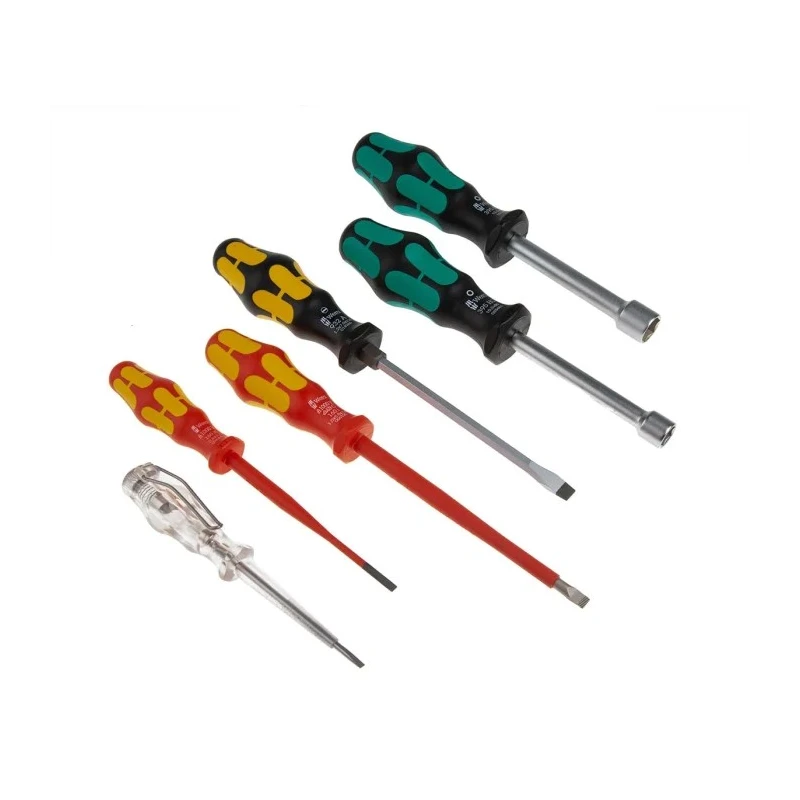 Wera 25 Piece Plumber Tool Kit with Pouch VDE 1000V Approved IEC 60900 05135927001