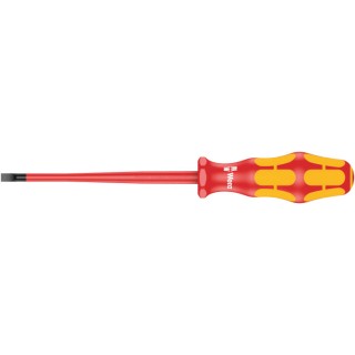 Wera Insulated Screwdriver with 125 mm Blade, VDE 1000V Approved, Chrome Plated Stainless Steel Blade, 223mm 05006442001