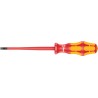 Wera Insulated Screwdriver with 125 mm Blade, VDE 1000V Approved, Chrome Plated Stainless Steel Blade, 223mm 05006442001