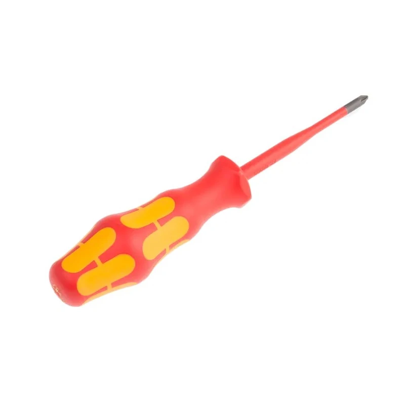 Wera Insulated Screwdriver PZ1 Tip 80 mm Blade VDE 1000V Approved Chrome Plated Stainless Steel Blade 178mm 05006465001